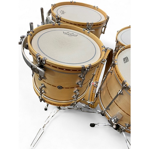 Used 2022 Craviotto 6 Piece Custom Shop Maple Natural Drum Kit