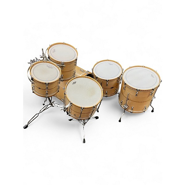Used 2022 Craviotto 6 Piece Custom Shop Maple Natural Drum Kit