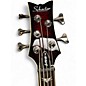 Used Schecter Guitar Research Stiletto Extreme 5 String Cherry Electric Bass Guitar