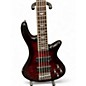Used Schecter Guitar Research Stiletto Extreme 5 String Cherry Electric Bass Guitar