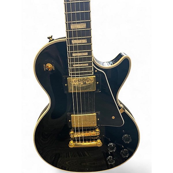 Used Epiphone Les Paul Custom Black Solid Body Electric Guitar