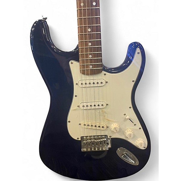 Used Johnson Double Cut DARK BLUE Solid Body Electric Guitar