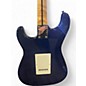 Used Johnson Double Cut DARK BLUE Solid Body Electric Guitar