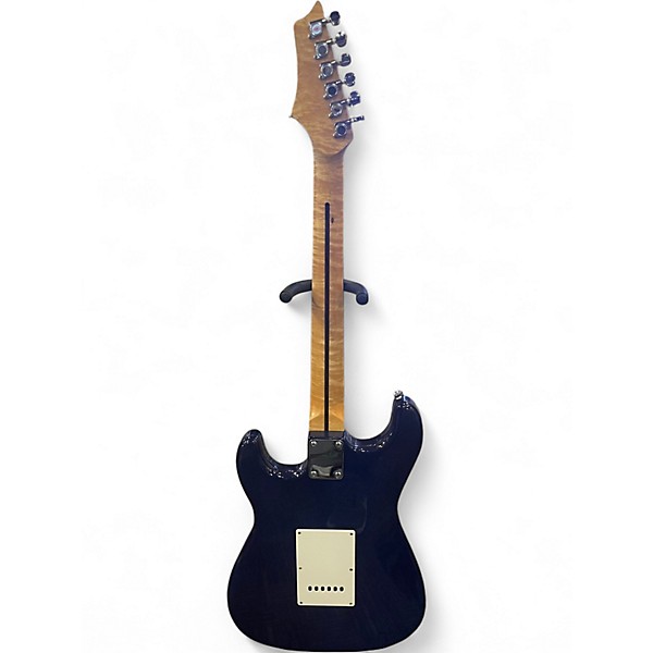 Used Johnson Double Cut DARK BLUE Solid Body Electric Guitar
