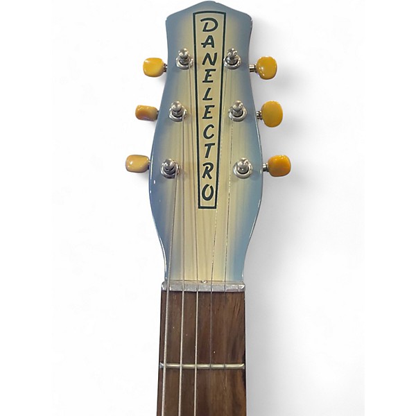 Used Danelectro U2 AQUA BURST Solid Body Electric Guitar