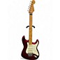 Vintage 1992 Fender STRATOCASTER Candy Apple Red Metallic Solid Body Electric Guitar thumbnail