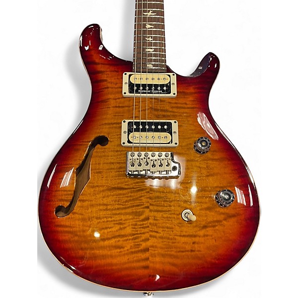 Used 2019 PRS CE24 Hollowbody Dark Cherry Burst Hollow Body Electric Guitar