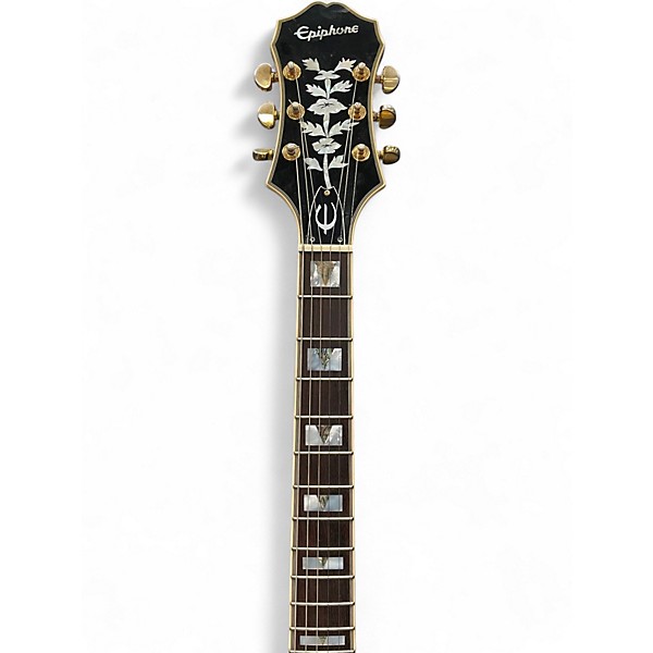 Used Epiphone SHERATON II PRO Black Hollow Body Electric Guitar