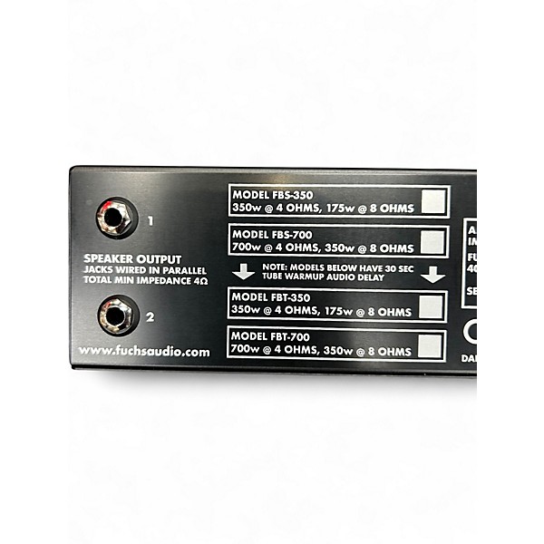 Used Fuchs FBS-700 Bass Amp Head