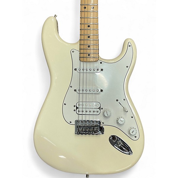 Used Fender Standard Stratocaster Olympic White Solid Body Electric Guitar