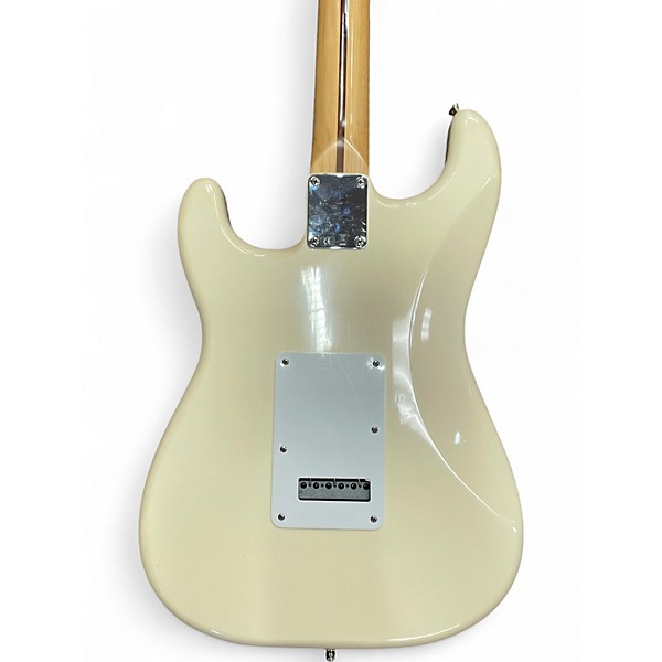 Used Fender Standard Stratocaster Olympic White Solid Body Electric Guitar