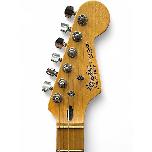 Used Fender Standard Stratocaster Olympic White Solid Body Electric Guitar