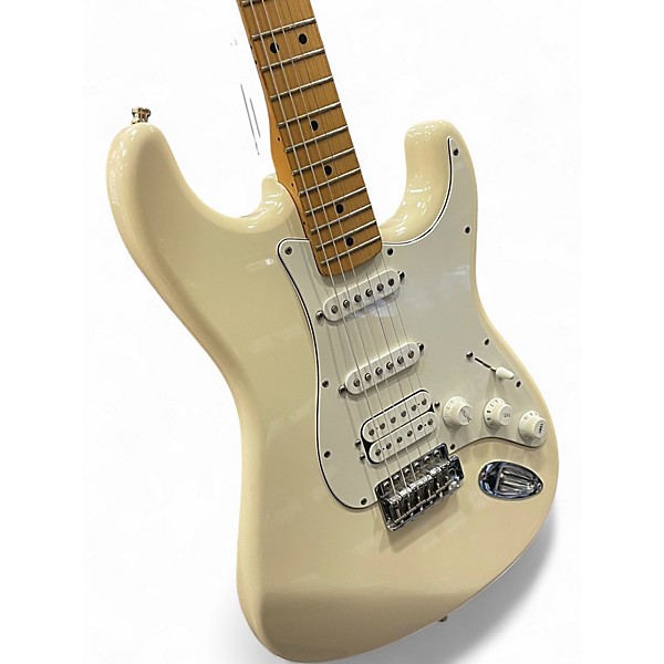 Used Fender Standard Stratocaster Olympic White Solid Body Electric Guitar