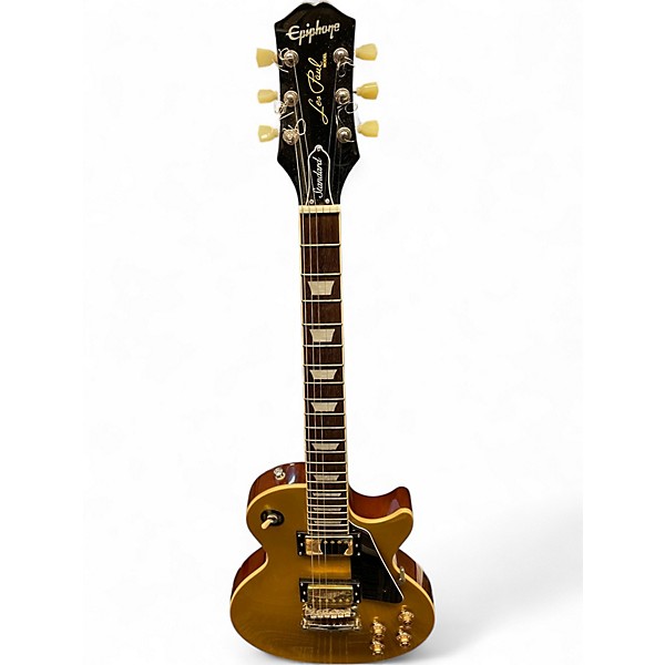 Used Epiphone Les Paul Standard Gold Top Solid Body Electric Guitar