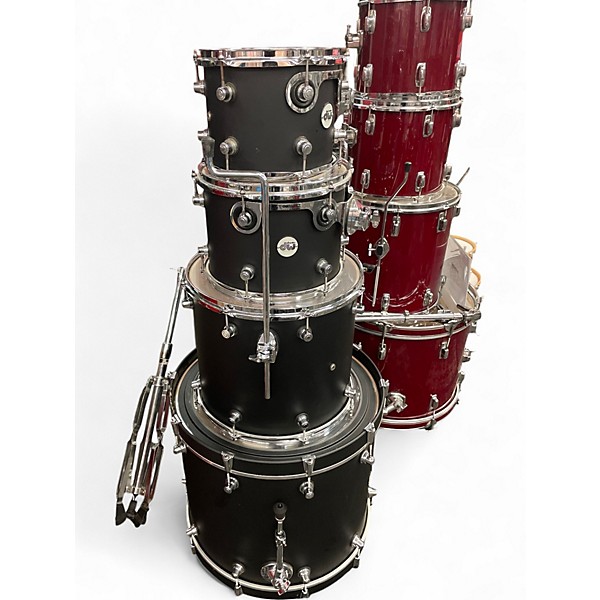 Used DW 4 Piece Design Series BLACK Drum Kit