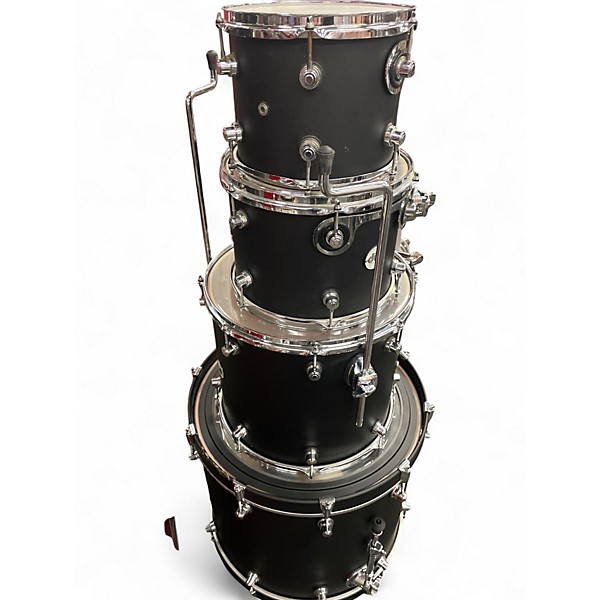 Used DW 4 Piece Design Series BLACK Drum Kit