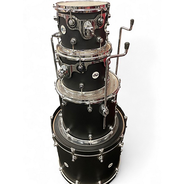Used DW 4 Piece Design Series BLACK Drum Kit