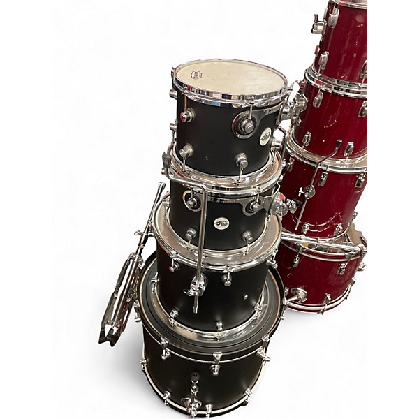 Used DW 4 Piece Design Series BLACK Drum Kit