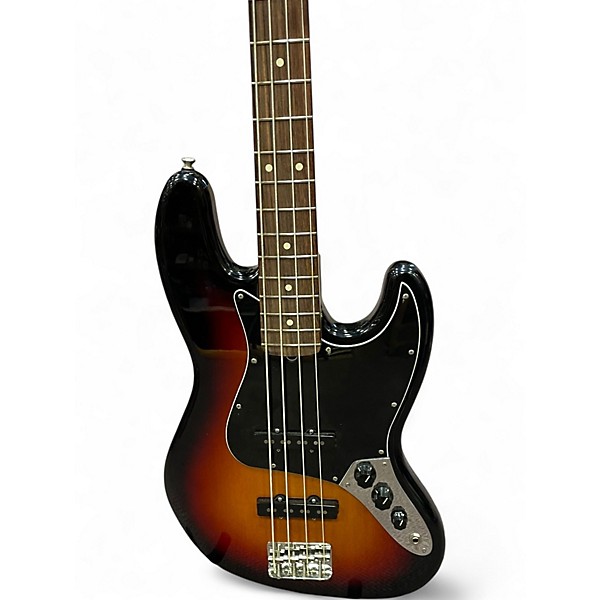 Used Fender American Performer Jazz Bass 3 Color Sunburst Electric Bass Guitar