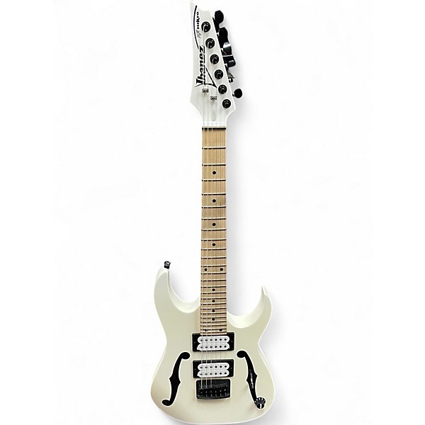 Used Ibanez PGMM21 MIKRO PAUL GIBERT SERIES White Solid Body Electric Guitar