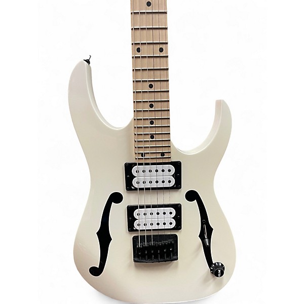 Used Ibanez PGMM21 MIKRO PAUL GIBERT SERIES White Solid Body Electric Guitar