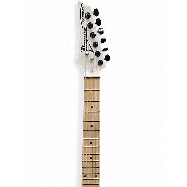 Used Ibanez PGMM21 MIKRO PAUL GIBERT SERIES White Solid Body Electric Guitar