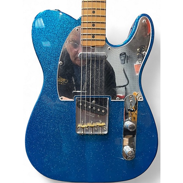 Used Fender J MASCIS TELECASTER BLUE SPARKLE Solid Body Electric Guitar