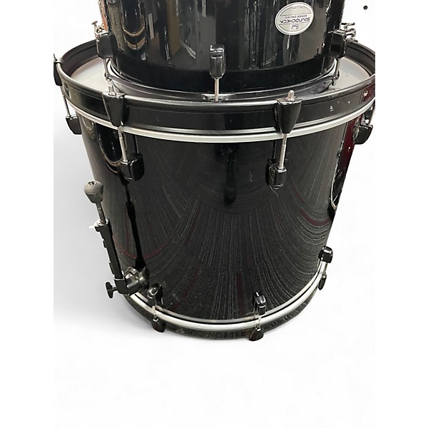Used Pearl 5 Piece Soundcheck Black Drum Kit