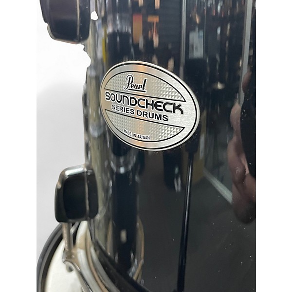 Used Pearl 5 Piece Soundcheck Black Drum Kit