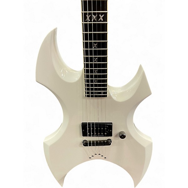 Used ESP LTD MC 500 Max Cavalera Signature Snow White Solid Body Electric Guitar