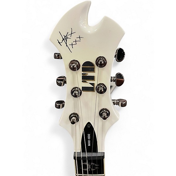 Used ESP LTD MC 500 Max Cavalera Signature Snow White Solid Body Electric Guitar