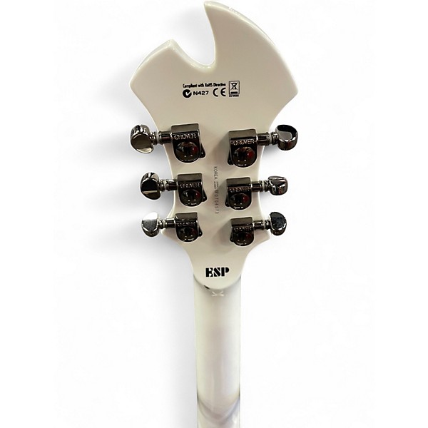 Used ESP LTD MC 500 Max Cavalera Signature Snow White Solid Body Electric Guitar