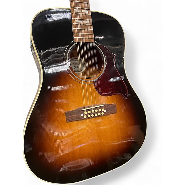Used Gibson Hummingbird Pro 12-String Sunburst 12 String Acoustic Guitar