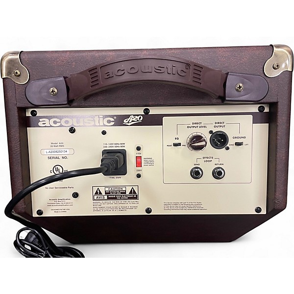Used Acoustic A20 20W Acoustic Guitar Combo Amp