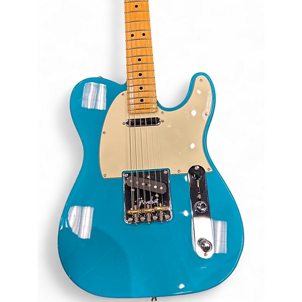 Used Fender American Professional II Telecaster Miami Blue Solid Body Electric Guitar