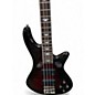 Used Schecter Guitar Research Stiletto Elite 4 String Black Cherry Electric Bass Guitar