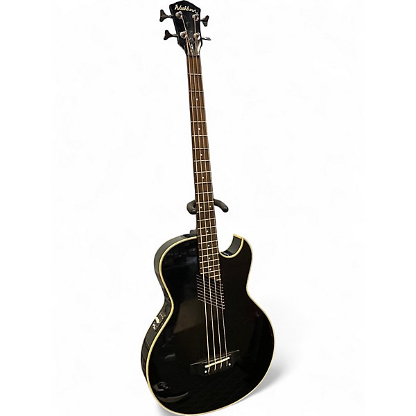 Used Washburn ab20 Ebony Acoustic Bass Guitar