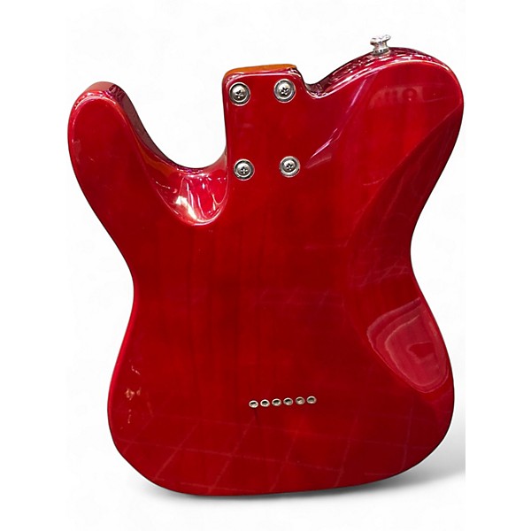 Used Eart Nk-C1 Transparent Red Solid Body Electric Guitar