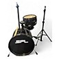 Used SPL 3 Piece LIL KICKER SHELL PACK Black Drum Kit thumbnail