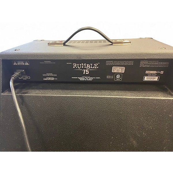 Used Fender Rumble 75 75W 1x12 Bass Combo Amp