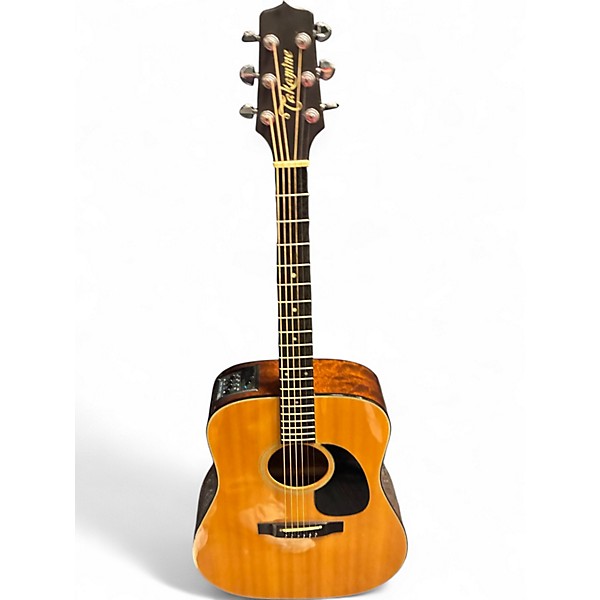 Used Takamine fp340s Natural Acoustic Electric Guitar