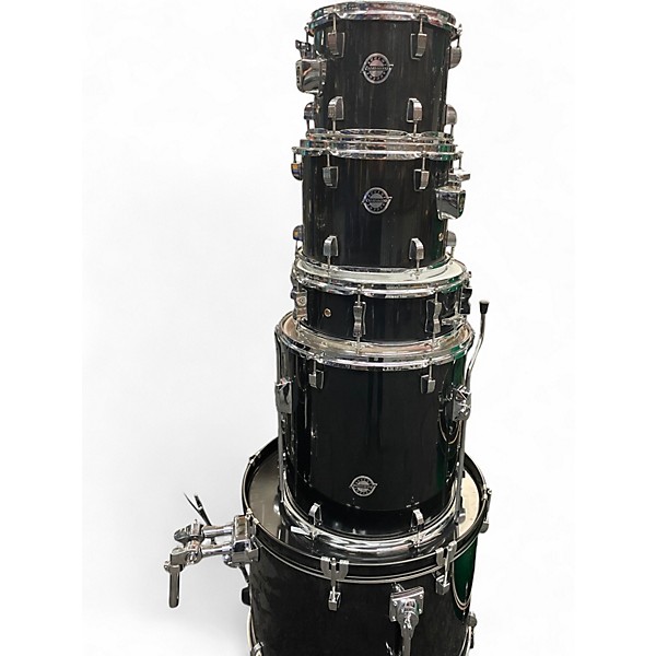 Used Ludwig 5 Piece Accent Black Drum Kit