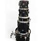 Used Ludwig 5 Piece Accent Black Drum Kit