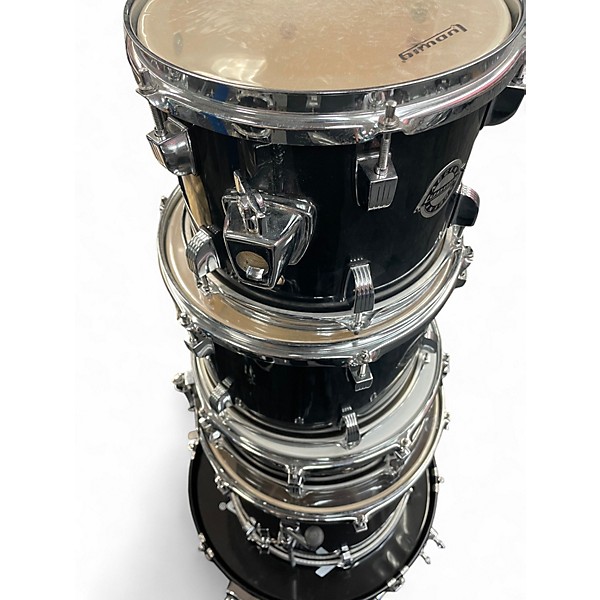 Used Ludwig 5 Piece Accent Black Drum Kit