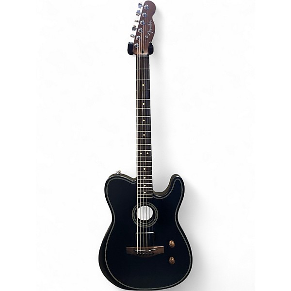 Used Fender ACOUSTASONIC STANDARD TELECASTER BLACK Acoustic Electric Guitar