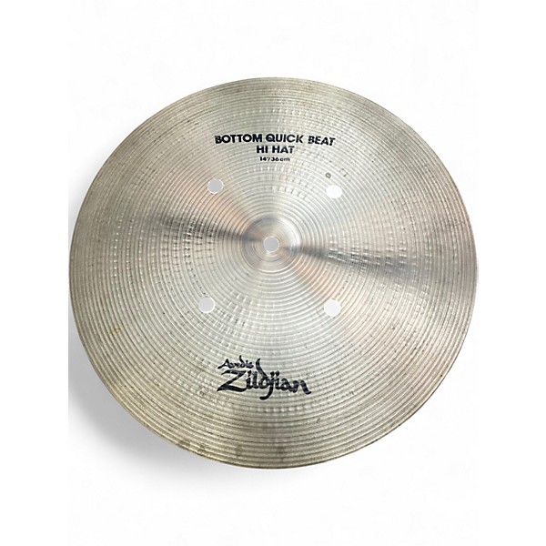 Used Zildjian 14in Quick Beat Hi Hat Pair Cymbal