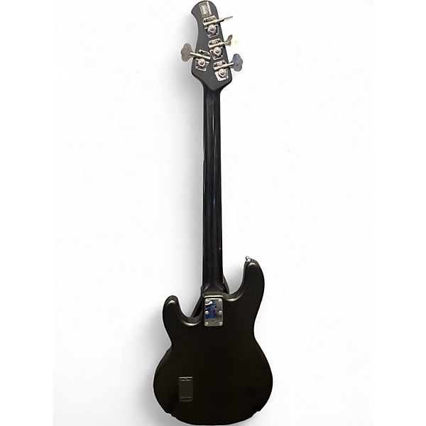 Used Ernie Ball Music Man Stingray SUB Bass BLACK WITH DIAMOND PLATE Electric Bass Guitar