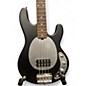 Used Ernie Ball Music Man Stingray SUB Bass BLACK WITH DIAMOND PLATE Electric Bass Guitar