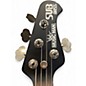 Used Ernie Ball Music Man Stingray SUB Bass BLACK WITH DIAMOND PLATE Electric Bass Guitar