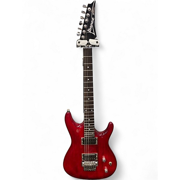 Used Ibanez JS100 Joe Satriani Signature TRANS RED Solid Body Electric Guitar